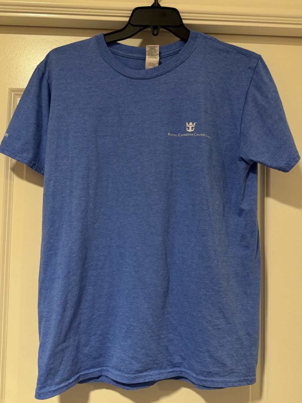Royal Caribbean ERG Blue Short Sleeve Crewneck T-Shirt by Gildan Large